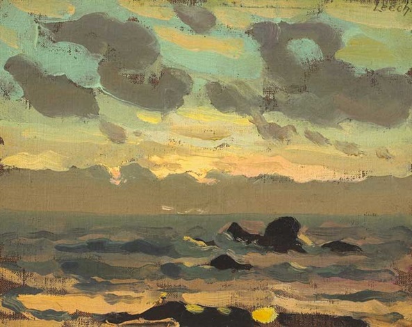 593x470 Seascape Sketch By William John Leech On Artnet - Seascape Sketch