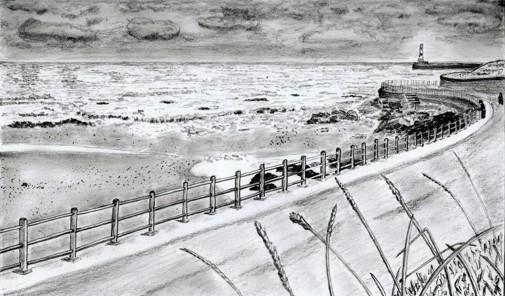 505x296 Seascape The Quavering Pencil - Seascape Sketch