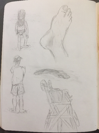 320x427 Some Sketches From The Beach. - Seashore Sketches