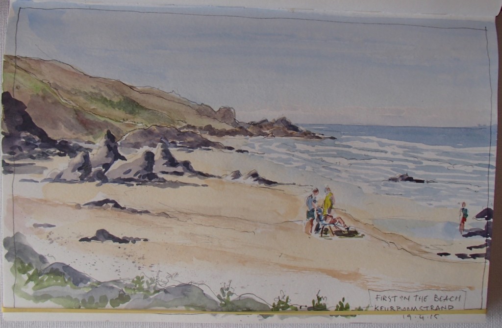 1024x669 Seaside Sketch Graham Thew Art - Seaside Sketch
