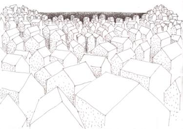 375x265 Seaside Town (Sketch) Drawing By Anton Barnard Saatchi Art - Seaside Sketch