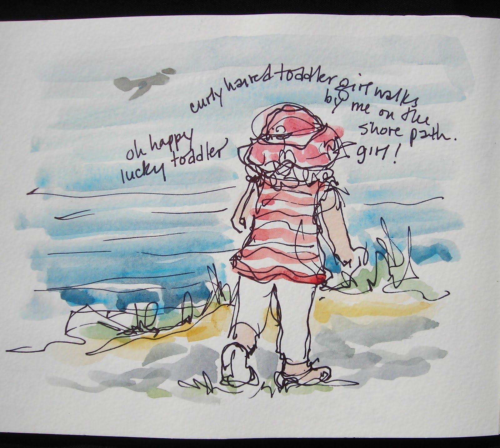 1600x1433 Sketchbook Wandering Seaside Sketching Watercolor - Seaside Sketch