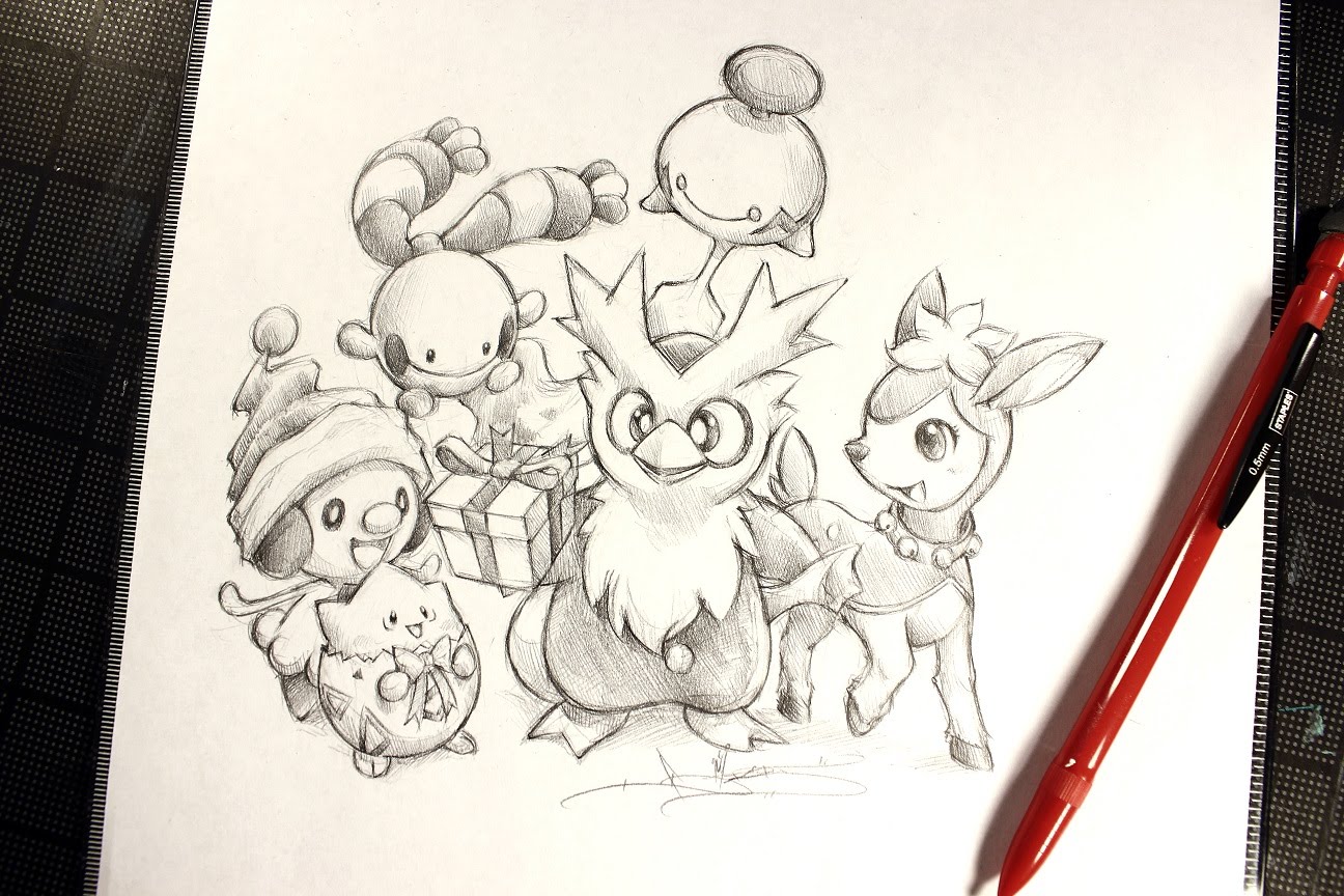 1296x864 Seasons Greetings ( Quick Sketch ) - Seasons Sketch