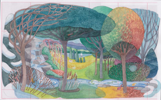 324x202 Twin Lakes Mosaics Four Seasons (2011) Jan Brown Checco - Seasons Sketch