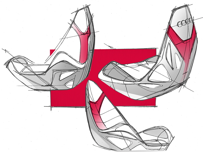 800x600 Design Students Join Forces With Audi To Design A Car Seat That - Seat Sketch