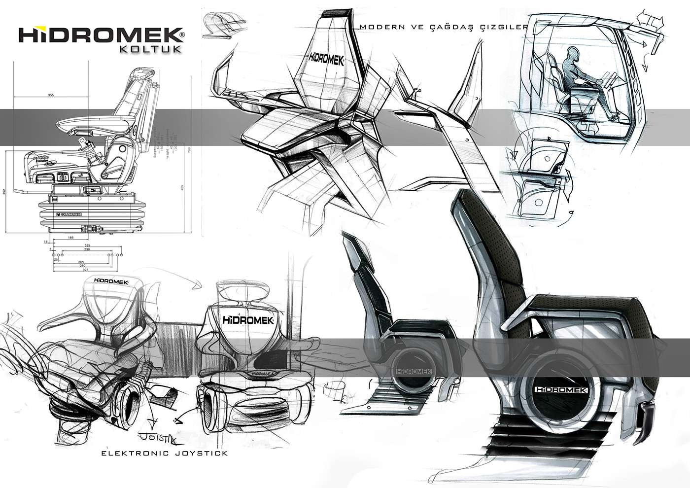 1400x990 Hidromek Seat Design Amp Sketchs On Behance - Seat Sketch
