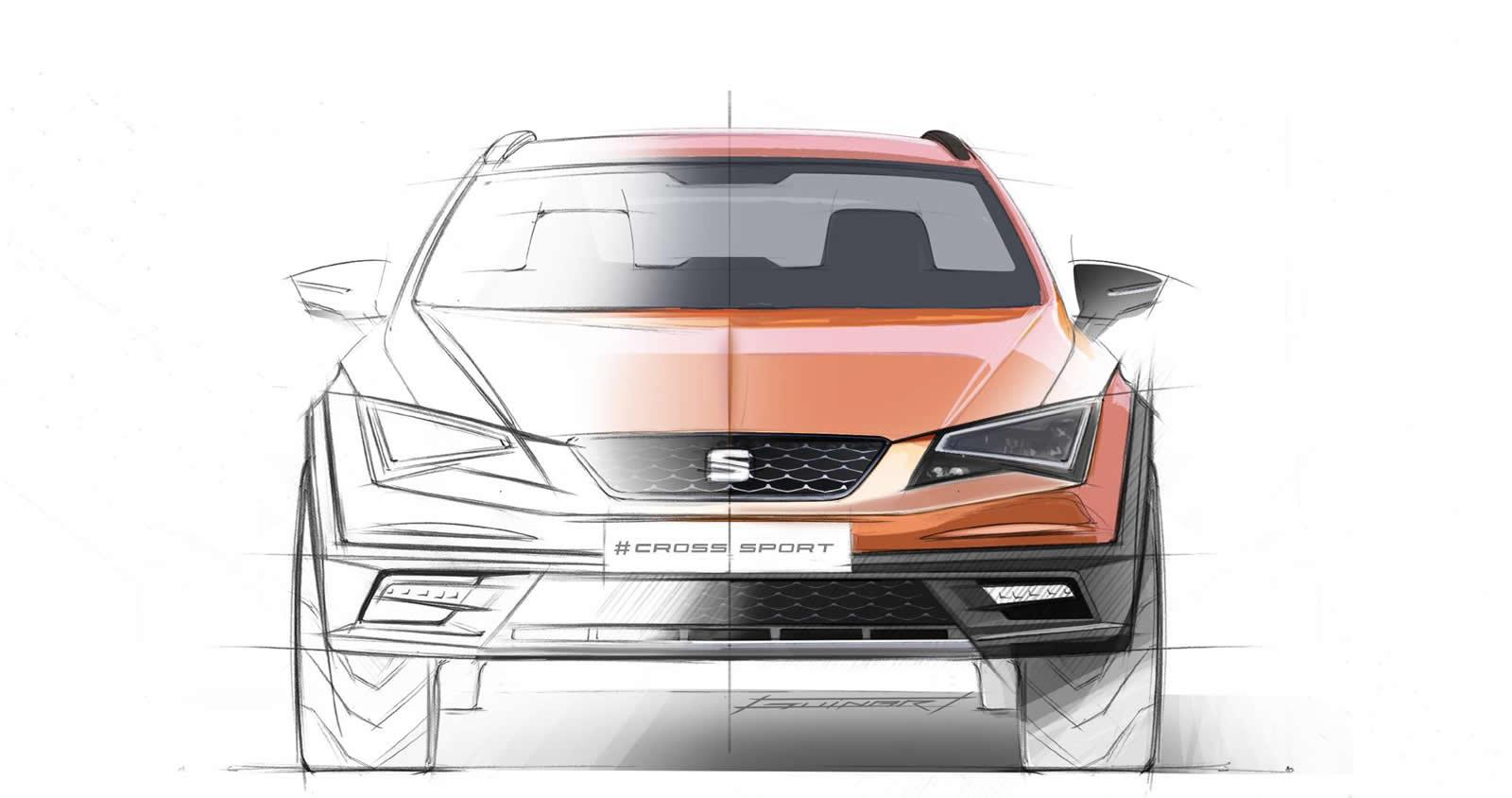 1600x844 Seat Leon Cross Sport - Seat Sketch