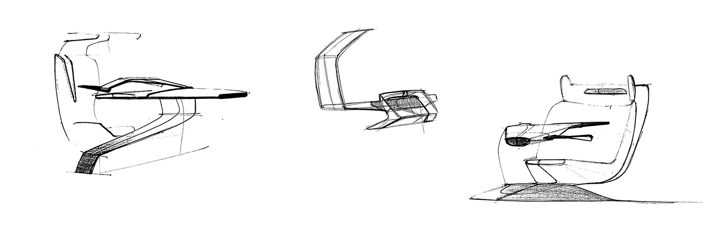 1400x493 Some Daily Car Seat Sketches On Behance - Seat Sketch