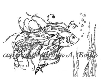 340x270 Drawn Seaweed Easy - Seaweed Sketch