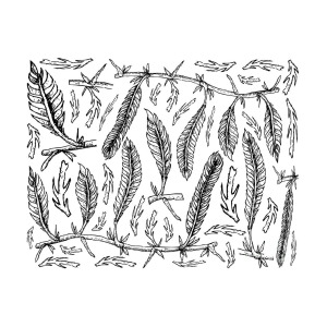 300x300 Hand Drawn Of Caulerpa Taxifoli Seaweed On White Background - Seaweed Sketch