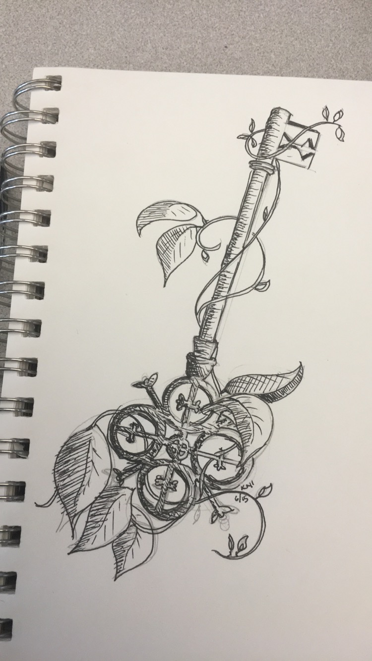 750x1334 June 15th - Secret Garden Sketch