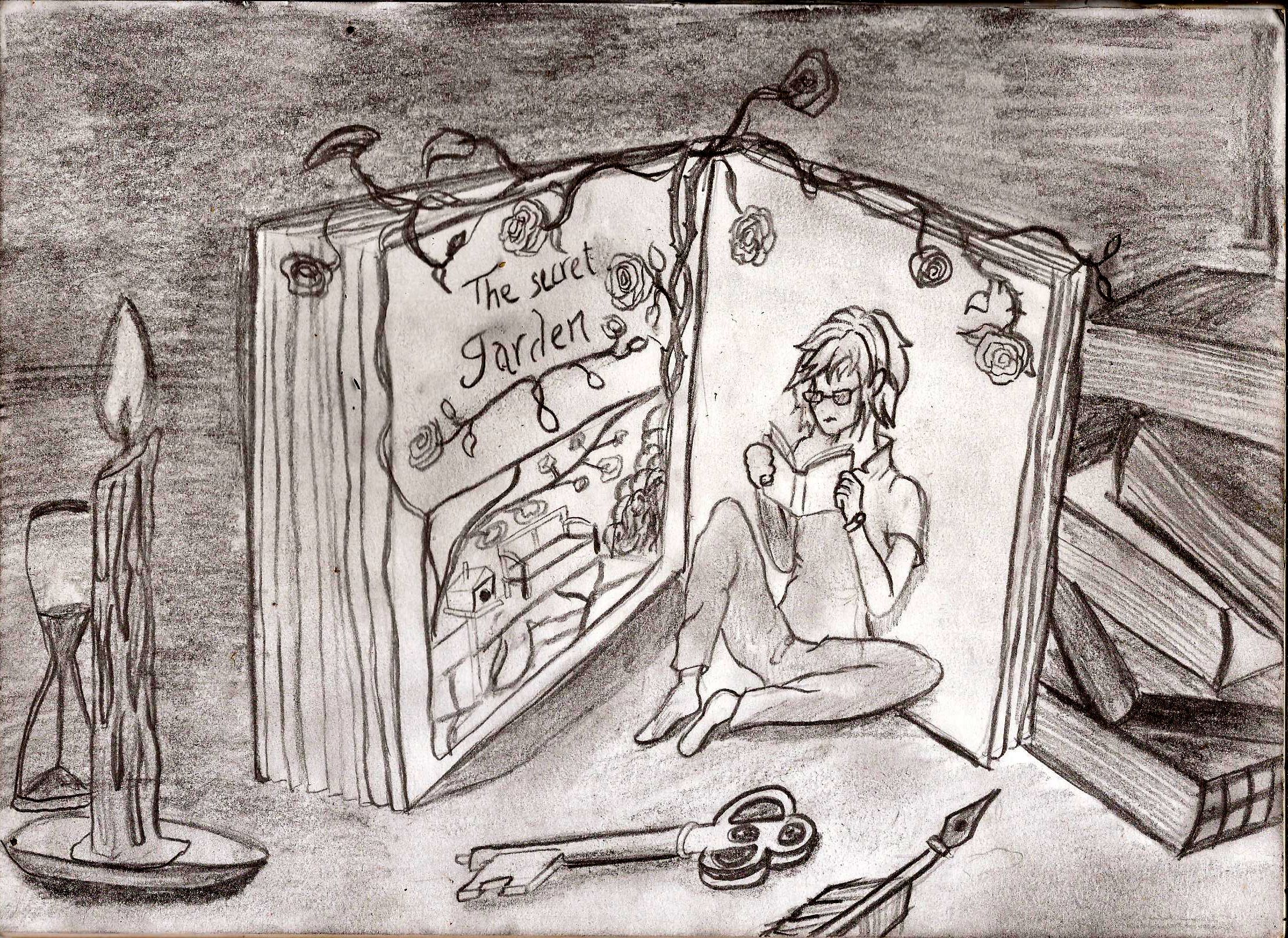 2218x1616 The Secret Garden - Secret Garden Sketch