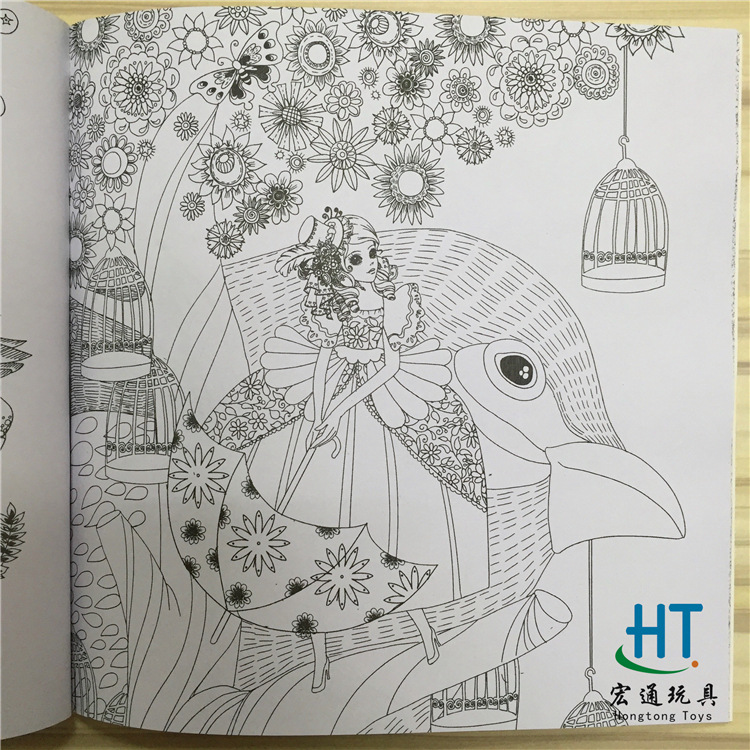 750x750 Buy Fairy Tales And Magical Dreams Book Coloring - Secret Garden Sketch