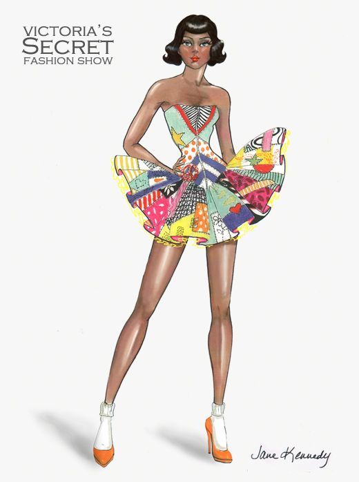 520x698 Victoria Secret Sketch Fashion Sketches Victoria - Secret Sketch