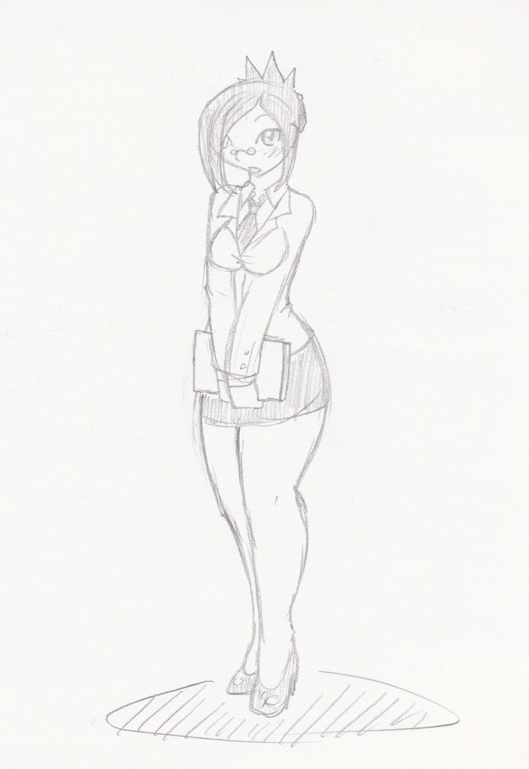 741x1077 Secretary Sketch By Ruxikah - Secretary Sketch