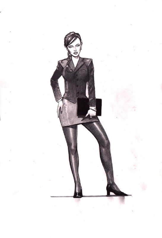 546x800 Simon Bisley - Secretary Sketch