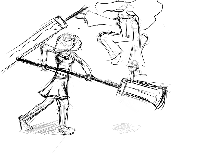 800x600 Sketch Mock Battle By Secretary Of Doom - Secretary Sketch