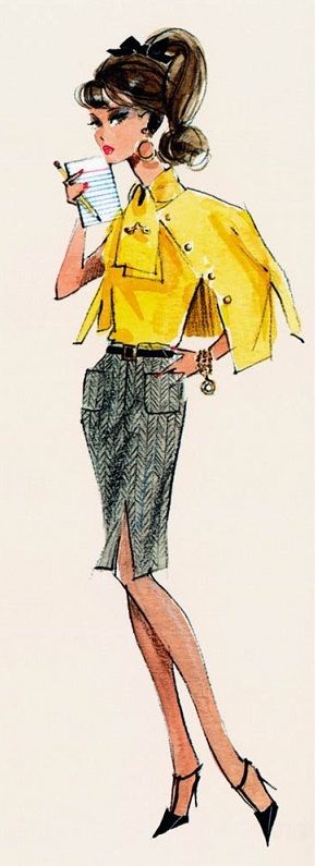 289x795 The Secretary - Secretary Sketch