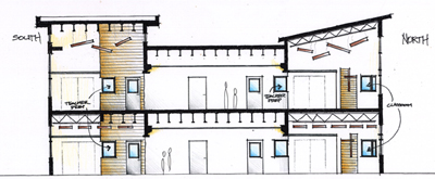 400x165 St. Francis Of Assisi Middle School Designshare Projects - Section Sketch