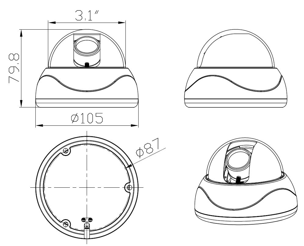 996x806 Fisheye Lens For Projector Flood Light Bulb Security Camera, View - Security Camera Sketch