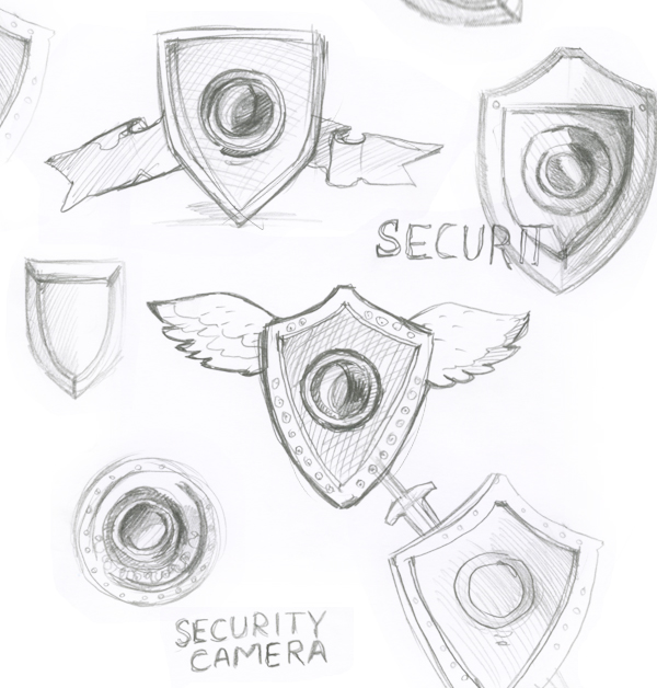 600x628 Security Camera App On Behance - Security Camera Sketch