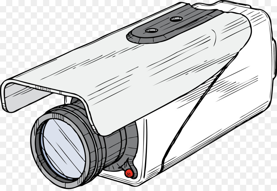 900x620 Closed Circuit Television Wireless Security Camera Clip Art - Security Camera Sketch