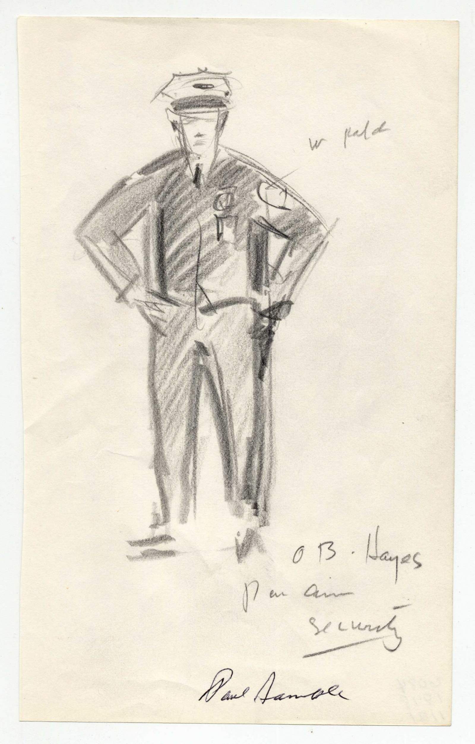 1600x2506 Security Guard National Air And Space Museum - Security Guard Sketch