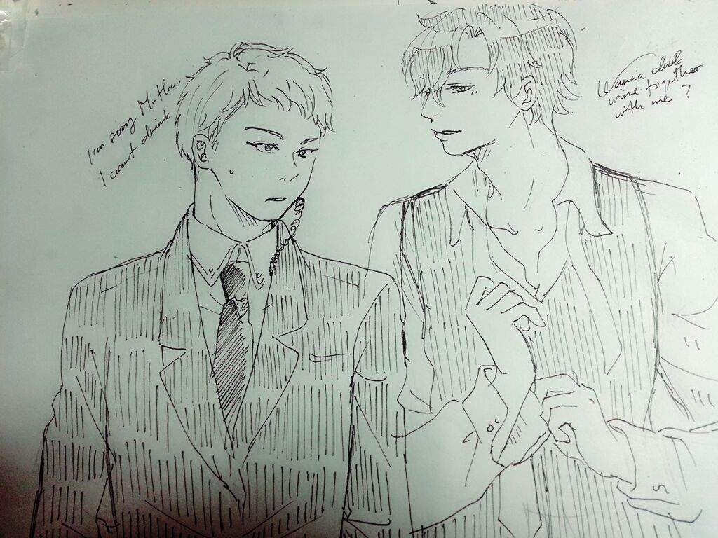 1024x768 Security Guard Amp Jumin Mystic Messenger Amino - Security Guard Sketch