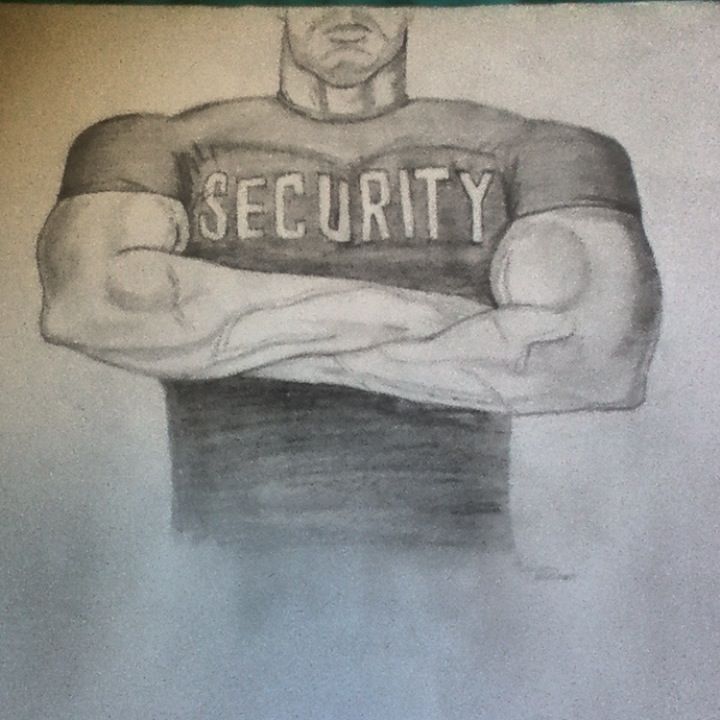 720x720 Security Guard Sketch Halo Sketches - Security Guard Sketch