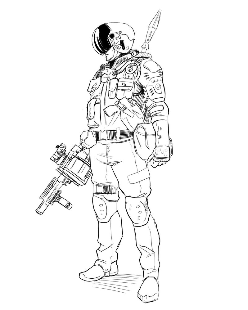 799x999 Security Officer Concept Sketch By Deimos Remus - Security Guard Sketch