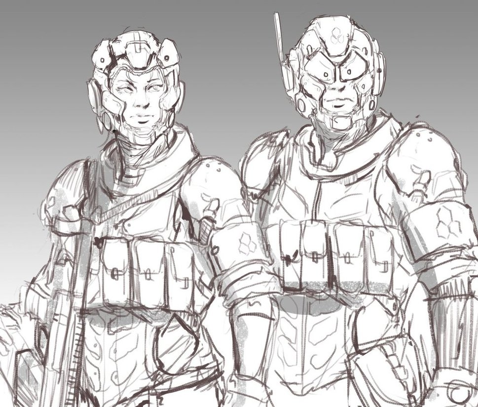 969x824 Sketch No.555 Helix Delta Security. By Olieart - Security Sketch