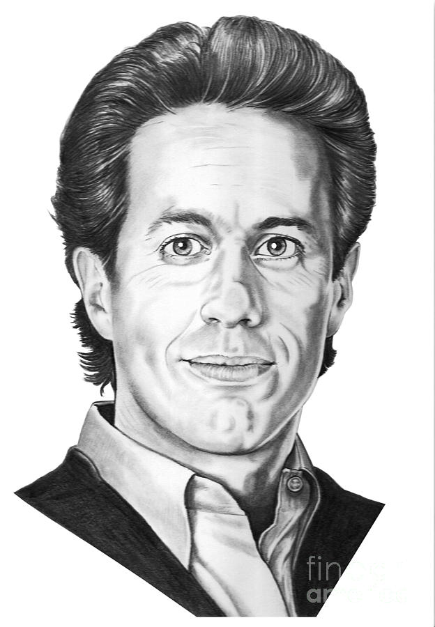 624x900 Jerry Seinfeld Drawing By Murphy Elliott - Seinfeld Sketch