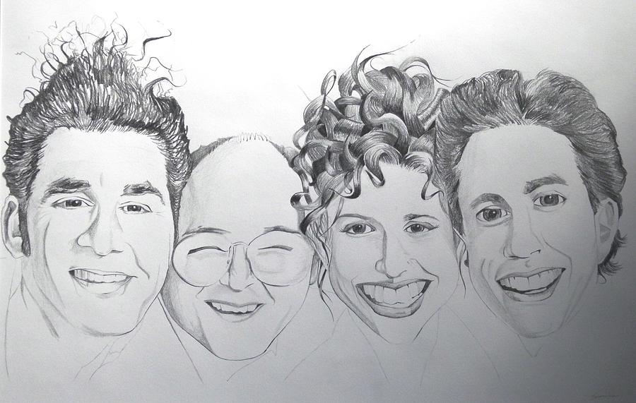 900x571 Seinfeld Drawing By Ben Jackson - Seinfeld Sketch