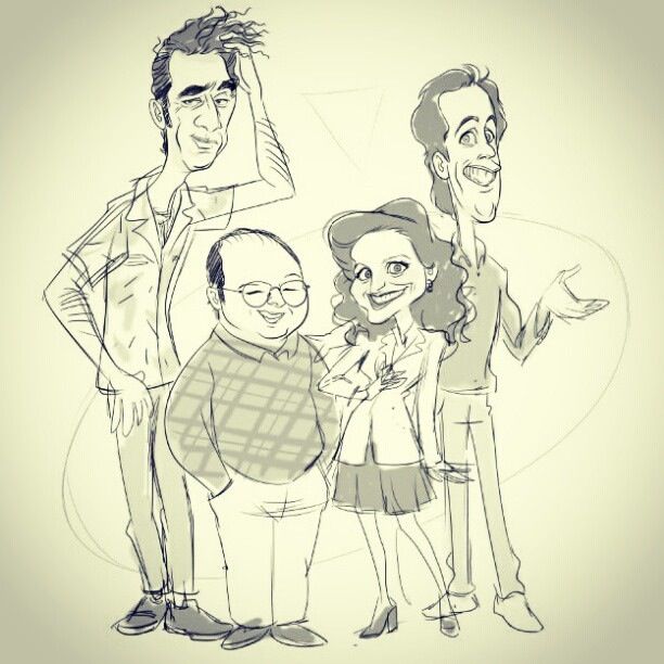 612x612 Sketch By Pri Wi - Seinfeld Sketch