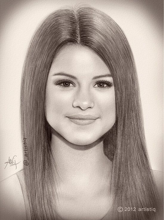 550x739 Selena Gomez Sketch - Selena Gomez Sketch