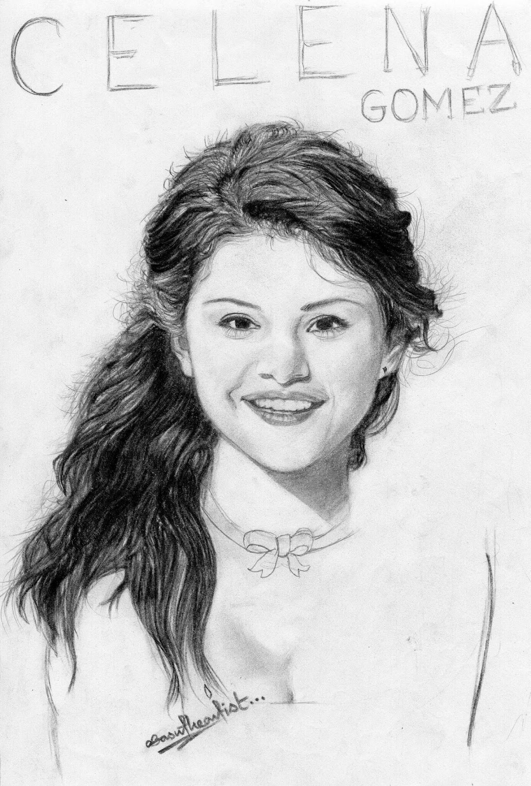 1081x1600 Selena Gomez Pencil Sketch - Selena Gomez Sketch