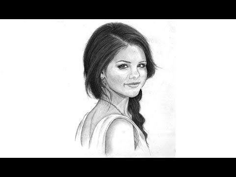 480x360 Drawing Selena Gomez - Selena Gomez Sketch Step By Step