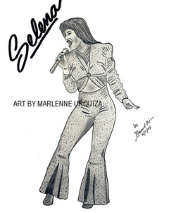 250x302 Selena Quintanilla Pencil Portraits - Selena Quintanilla Sketch