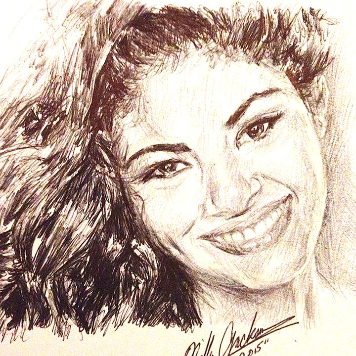 720x720 Selena Quintanilla Perez Portrait - Selena Quintanilla Sketch