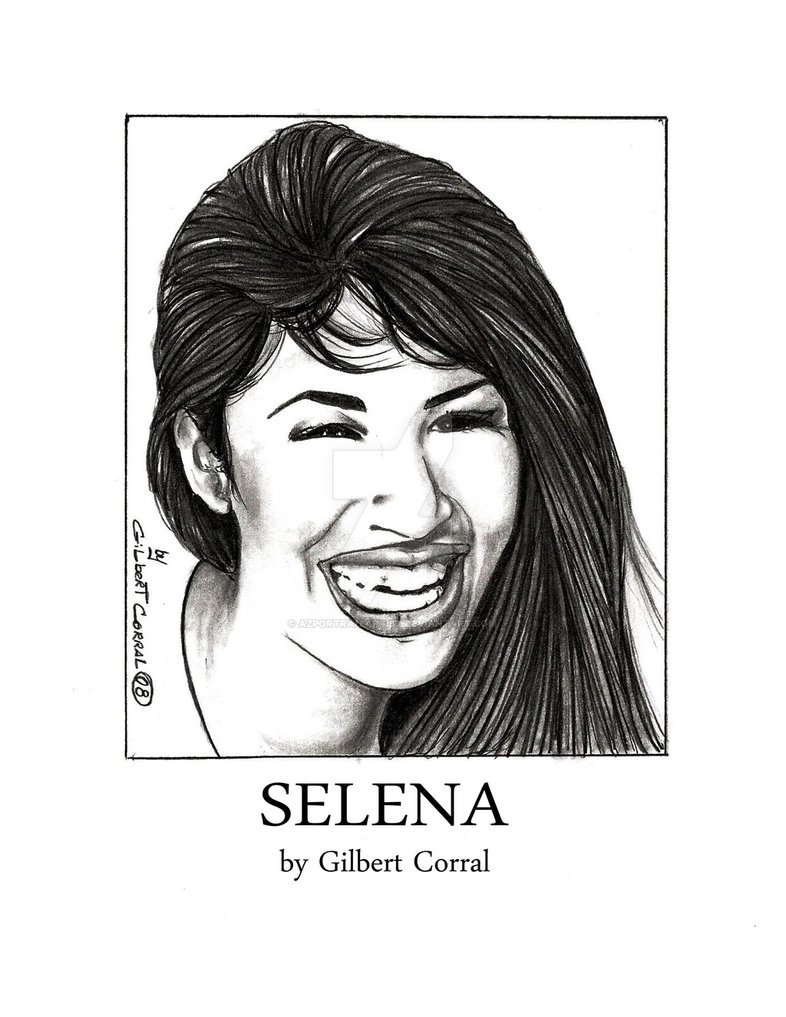 786x1017 Selena Quintanilla Perez By Gilbert Corral Jr. By Azportraitartist - Selena Quintanilla Sketch