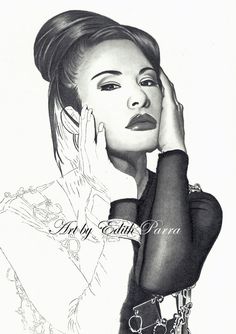 Selena Quintanilla Sketch at PaintingValley.com | Explore collection of ...