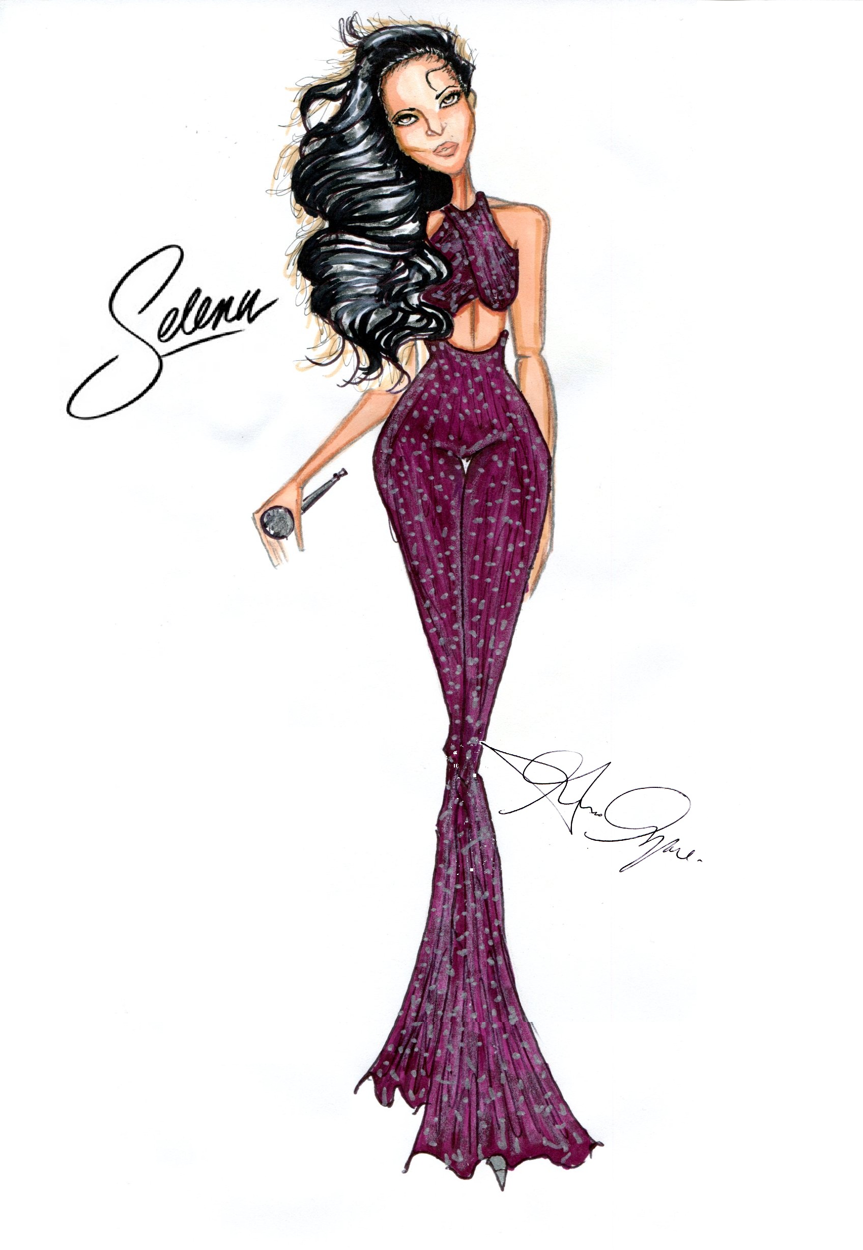 Selena Quintanilla Sketch at PaintingValley.com | Explore collection of ...