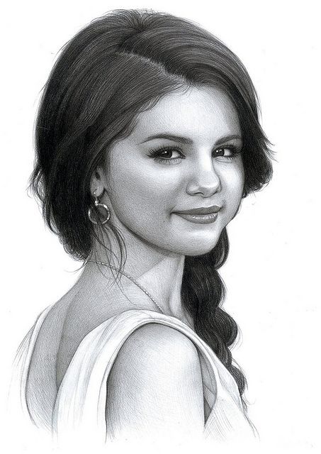 453x640 Selena Gomez Drawing To Draw Lt3 Drawings, Pencil - Selena Sketch