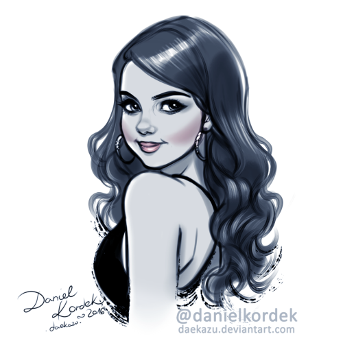 500x500 Selena Gomez Sketch Tumblr - Selena Sketch