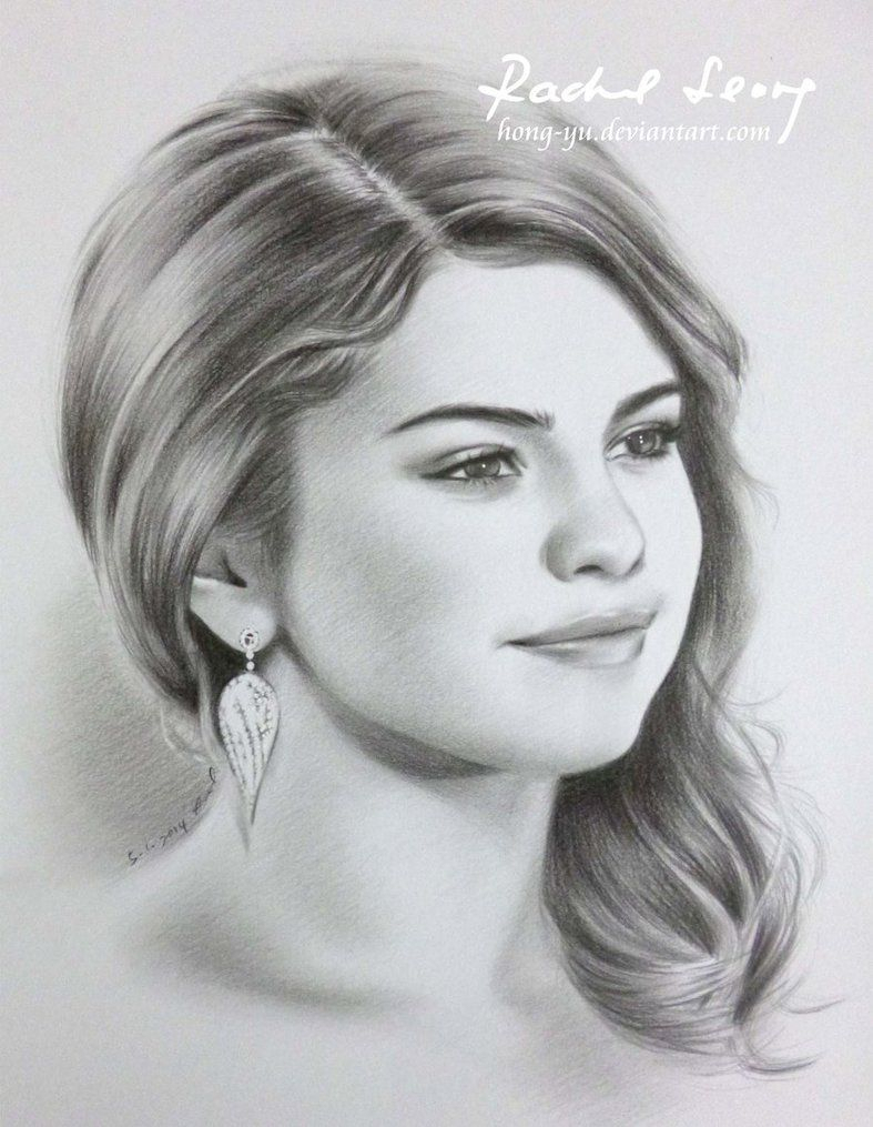 787x1015 Drawings Of Selena Gomez Selena Gomez 1hong Yu - Selena Sketch