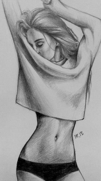 352x625 He Wishes He Had My Body Drawing Drawings, Art And - Self Image Sketch
