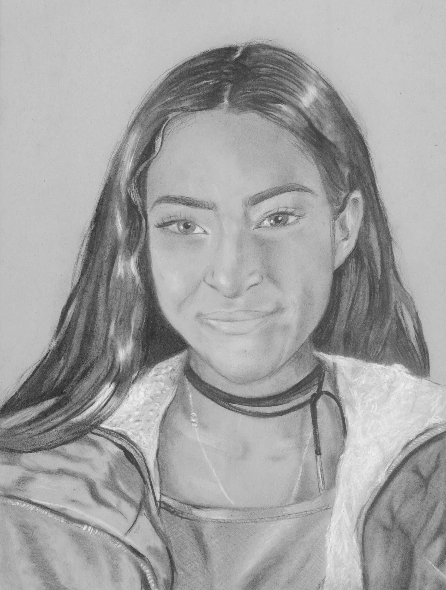 1547x2048 Jghs 2016 2017 Charcoal Self Portraits - Self Sketch