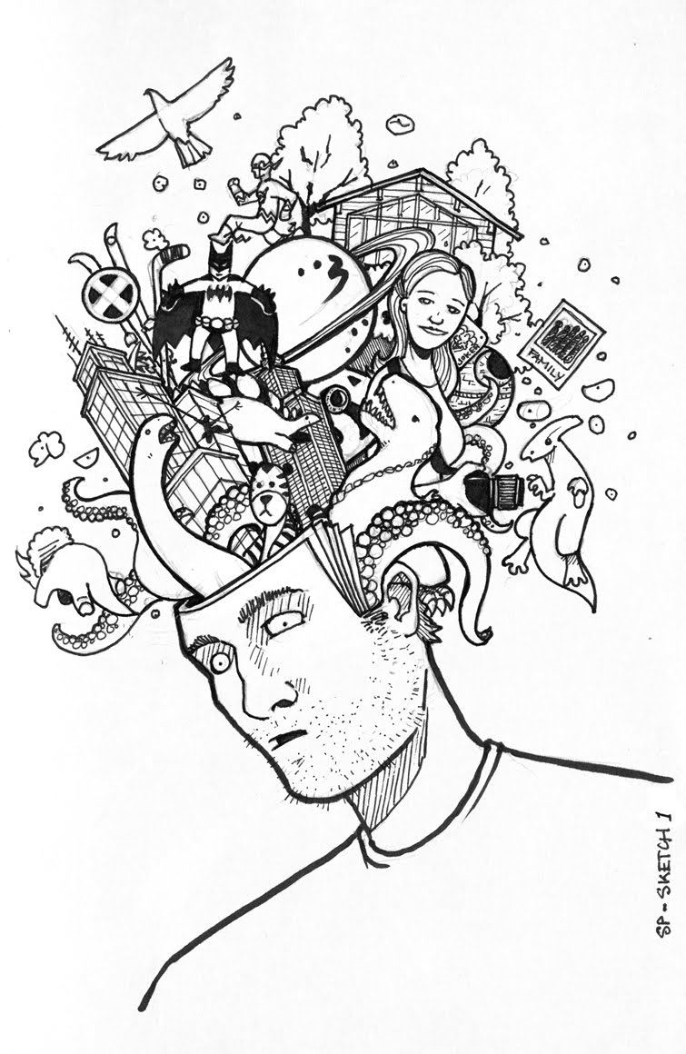 755x1160 Weird Birds Self Portrait 01 - Self Sketch