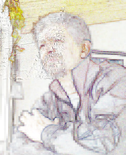 497x609 Portrait, Representation, Personality, Contemplative, Thoughtful - Selfie Sketch