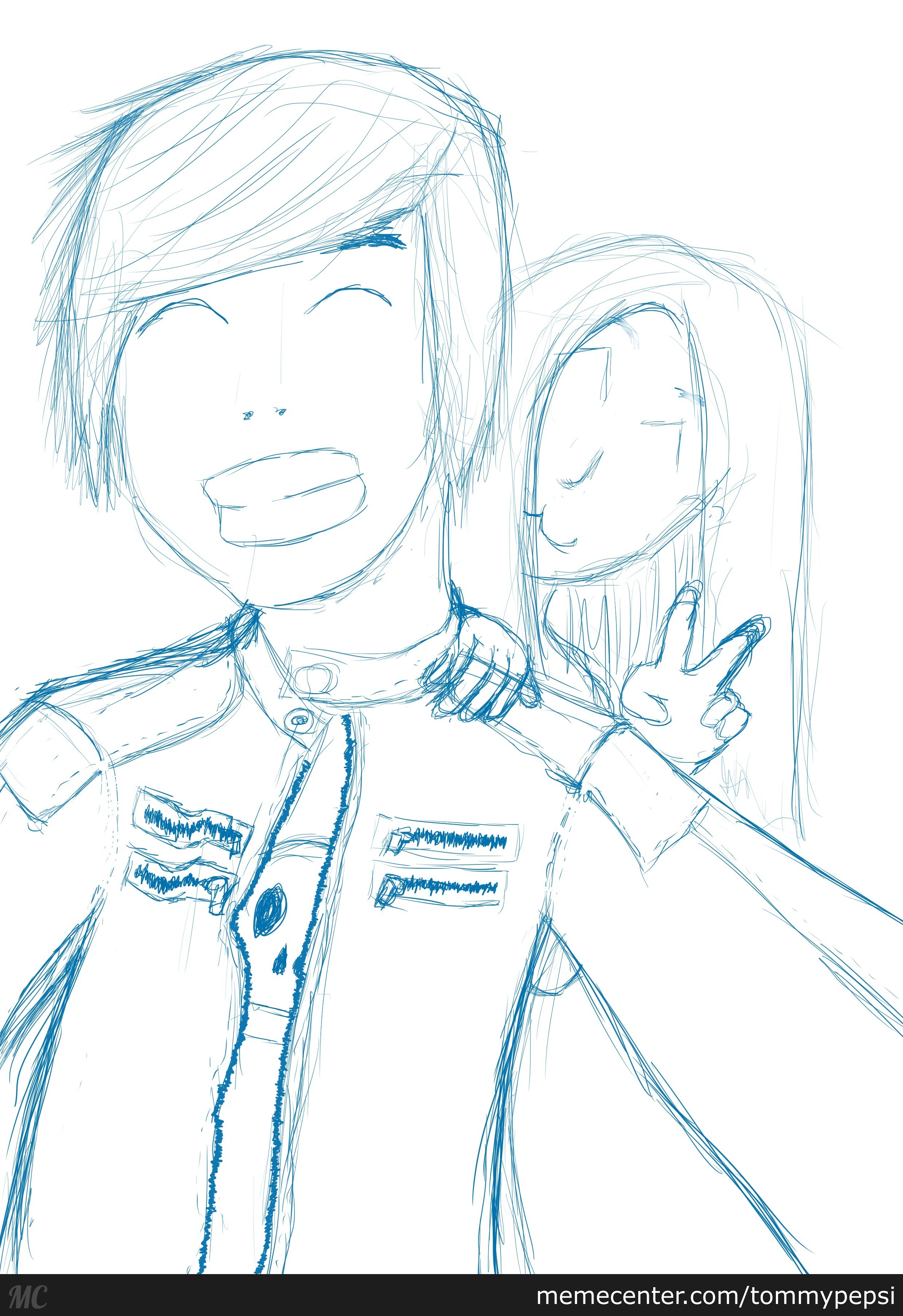 2480x3611 Selfie Sketch. Thanks Young People From Internet For The Idea X - Selfie Sketch